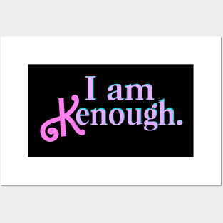 I am Kenough X Blue Pink Posters and Art